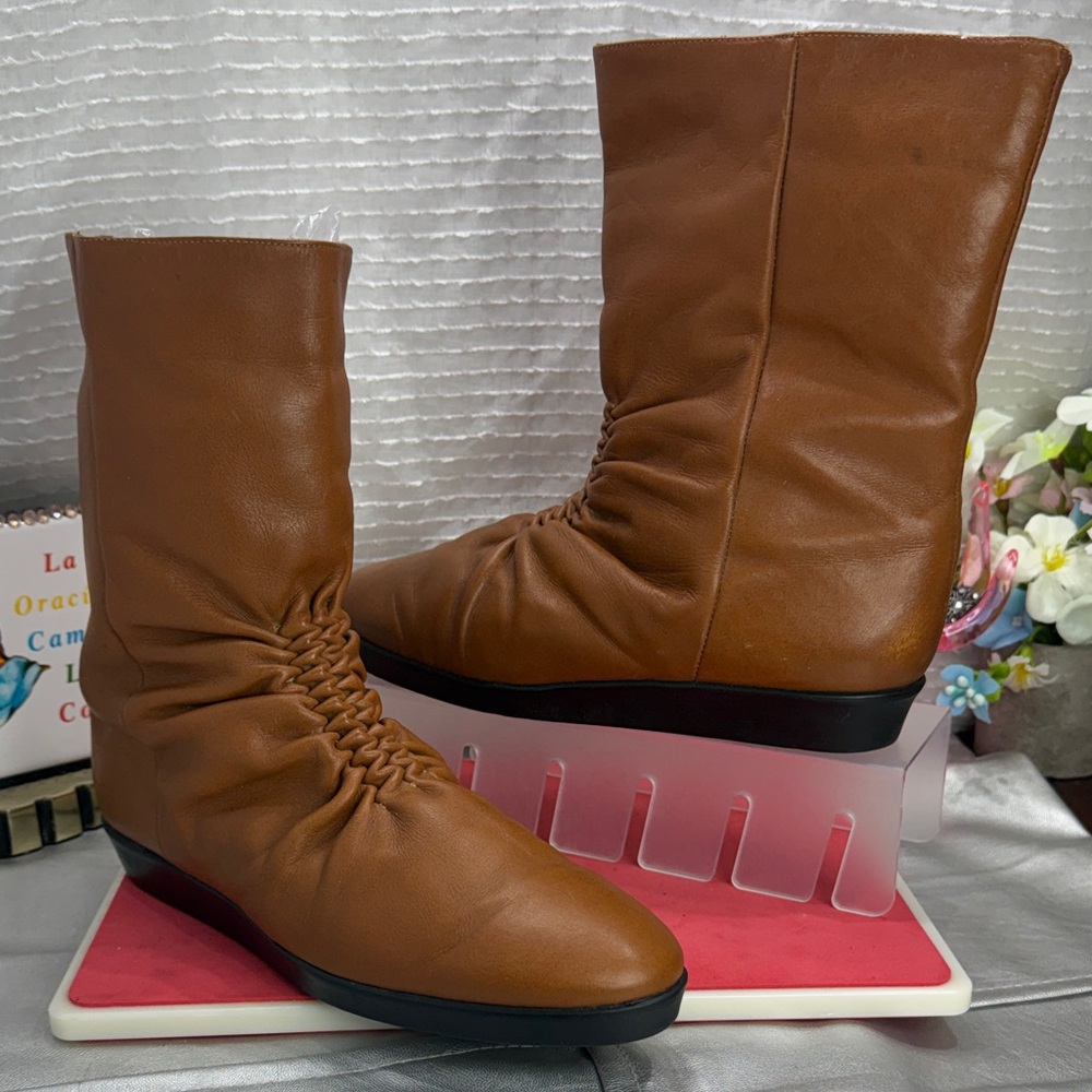 (A7) Pedro Fluxa boots, leather lined with fur inside, size 39/8USA